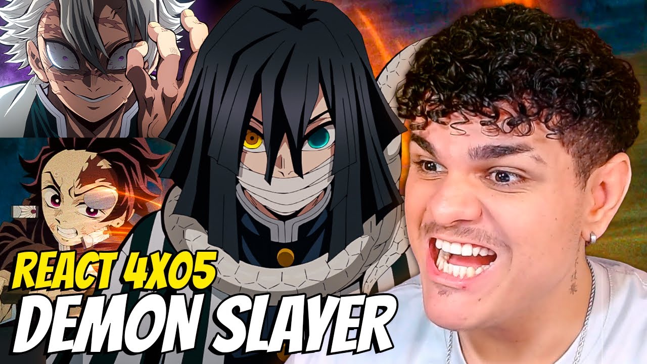 TANJIRO VS SANEMI & OBANAI! Demon Slayer EP 5 Temporada 4 - REACT