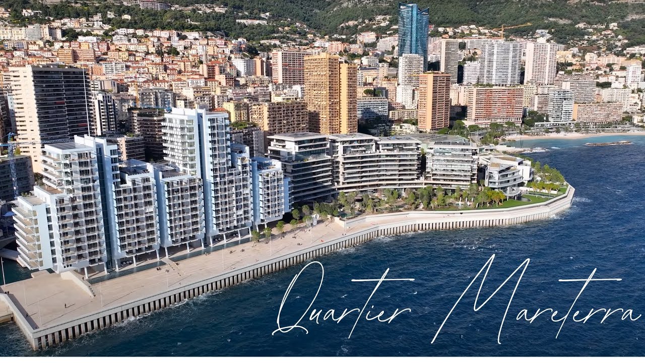 [Monaco] - Voyage aérien quartier Mareterra - Urbanisation en mer