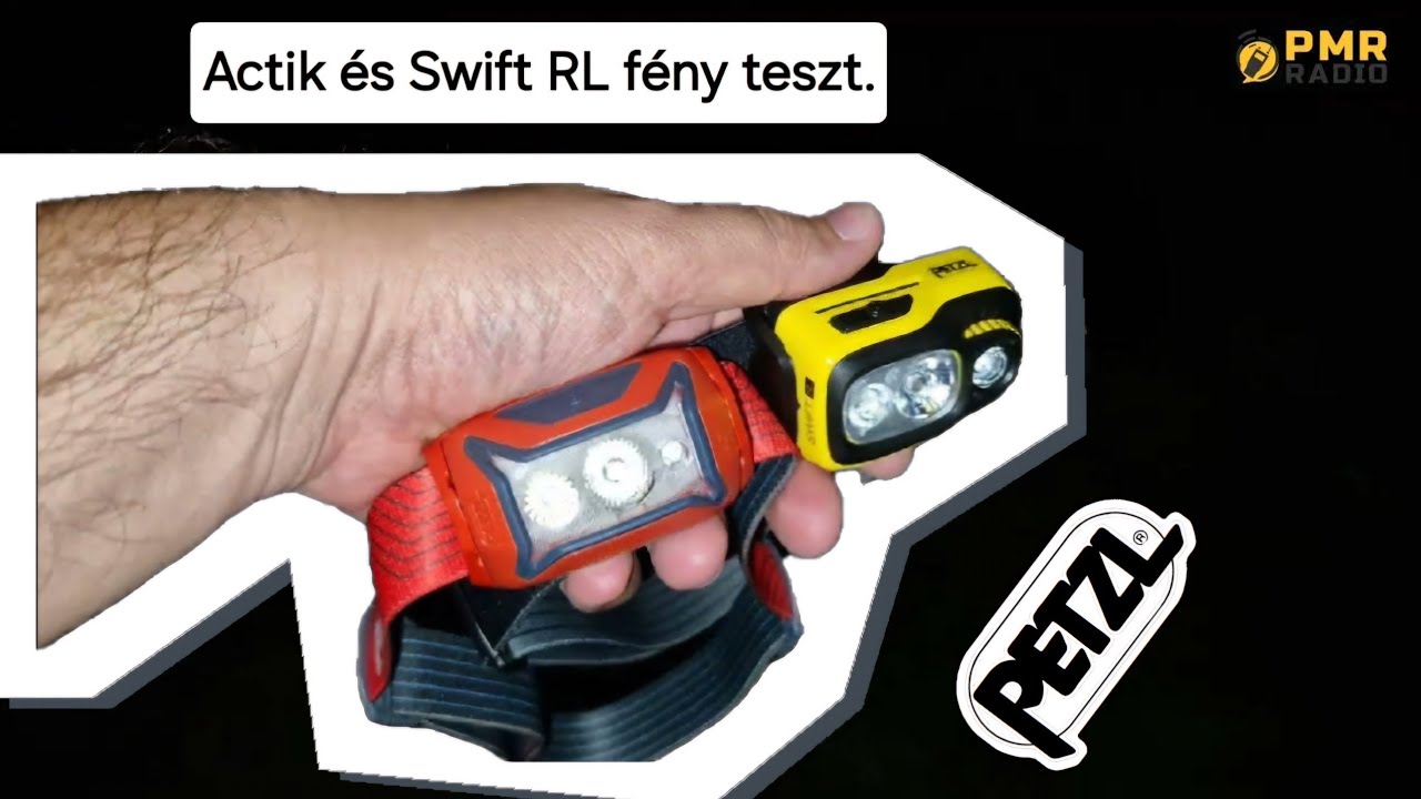 Petz Actik és Swift RL esti teszt. Mit látunk a sötétben 450 és 1100Lumennel