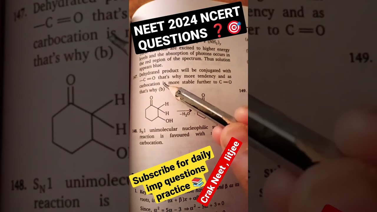 Neet 2024 chemistry ncert question practice 