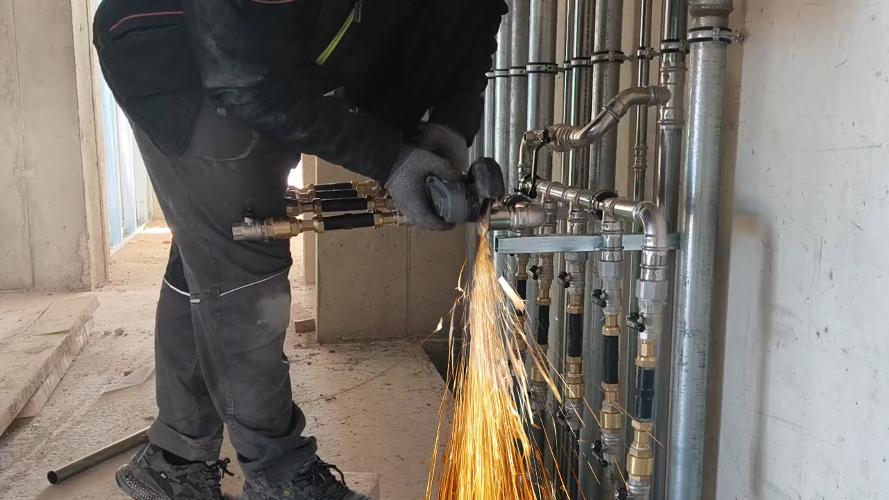 Priprema instalacija za VODOMJERE zgrada 11 spratova. *poplava #balkan #voda