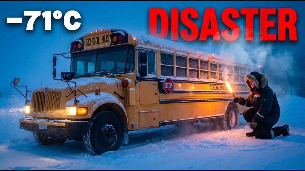 How To Drive School Bus at −71°C (−95°F) | Yakutia, Siberia