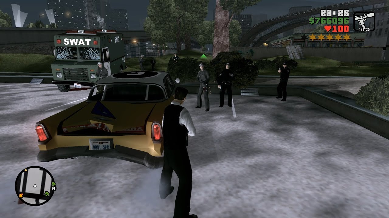GTA Liberty Wiseguy Epic 6 Stars Wanted Level Shootout + Tank Rampage + Escape