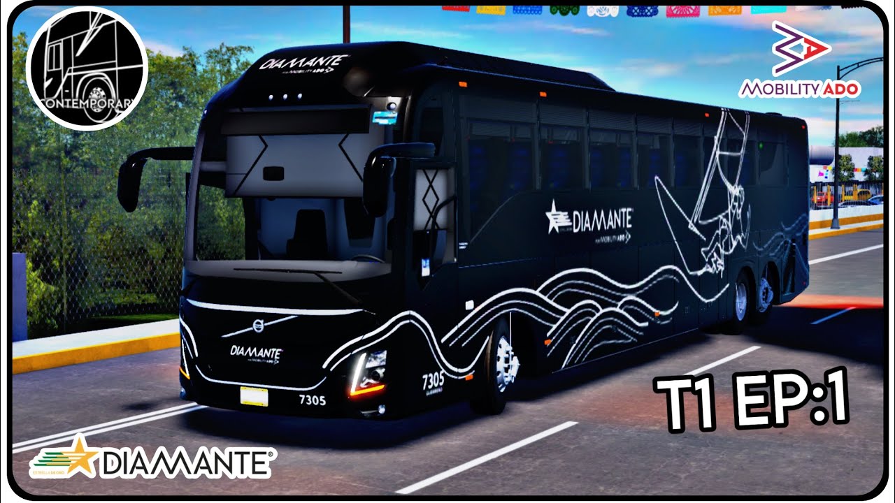 Viajando Por Primera Vez En Estrella De Oro Diamante En Bus Simulador Mexico! / T1 EP 1