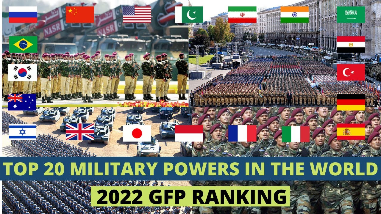 Top 20 Military Powers in the World 2022 | World Military Ranking 2022 | Global Fire Power Ranking
