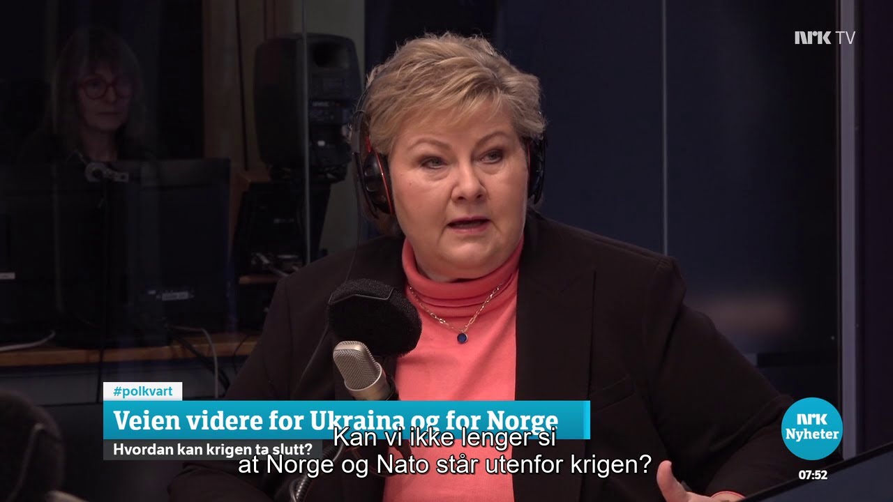 Politisk Kvarter 24.02.2023 Erna Solberg