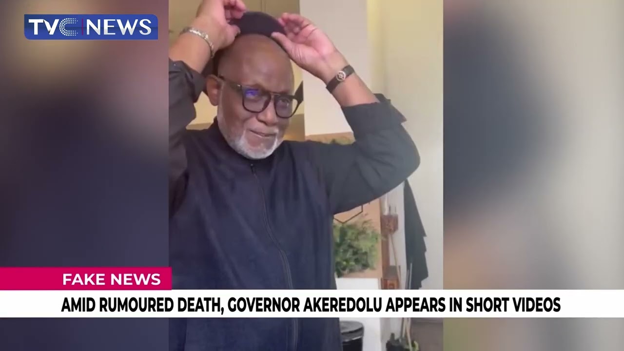 Amid Rumoured Death, Governor Akeredolu Appears in Short Videos