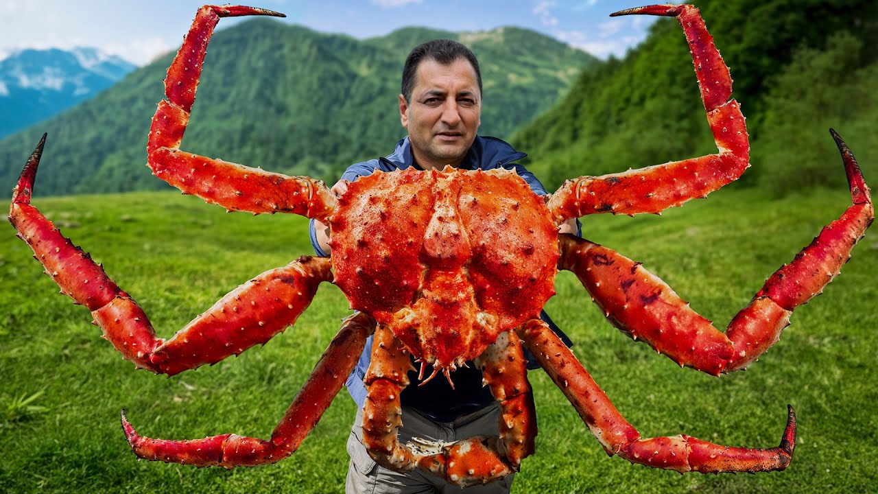 ¡Cangrejo Real Gigante con Salsa Especial! Alta Cocina Frente al Mar