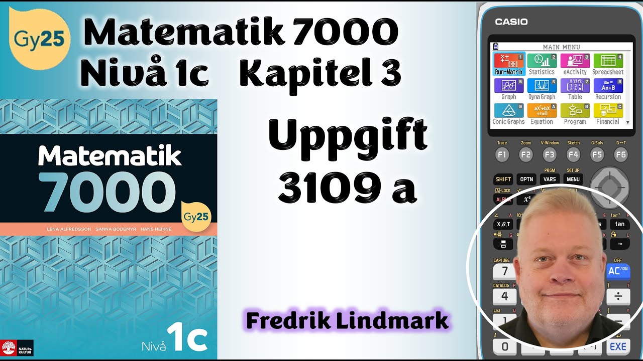 Niv&aring; 1c Uppgift 3109 a Matematik 7000