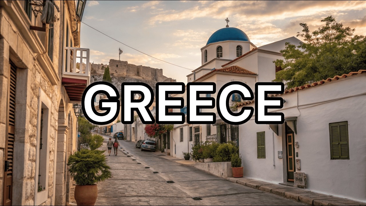 Greece Walking Tour 4K 🇬🇷 | Real City Life, Street Sounds, Cars & Everyday Greek Atmosphere No Music