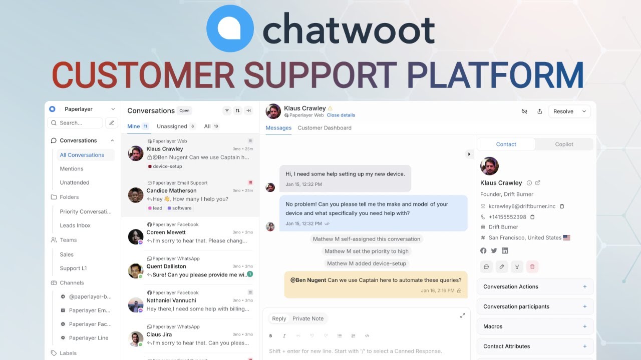 Chatwoot &ndash; Free Open Source Customer Support Platform #customerservice #opensource