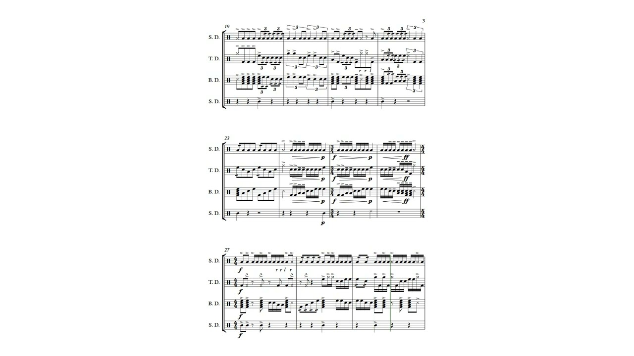 Drumbattle Movement 2 Sheet Music