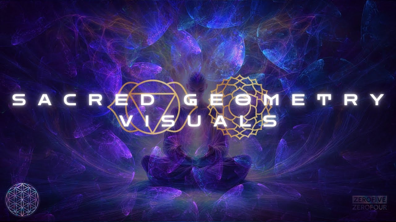 3rd Eye & Crown Chakra Activation Meditation Music: Sacred Geometry Visuals Meditation