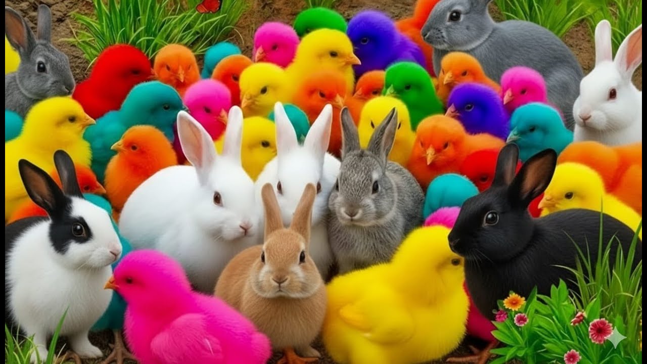Tangkap Ayam Lucu, ayam warna warni, ayam rainbow, kelinci lucu, bebek lucu, ikan koi, Hewan Lucu