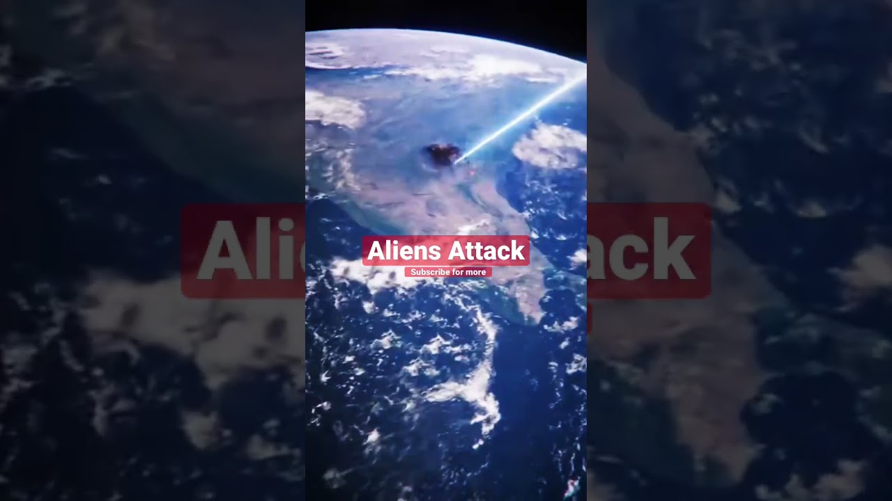 Alien Attack! Terrifying moment as aliens fly over Earth