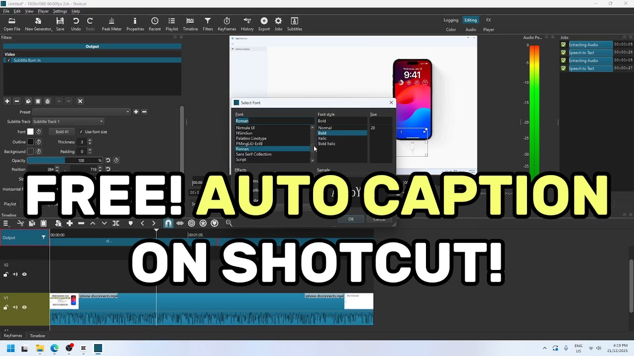 Tutorial - Use Shotcut (Video Editor) for Auto Captions (FREE!) - CapCut Isn&rsquo;t Free Anymore