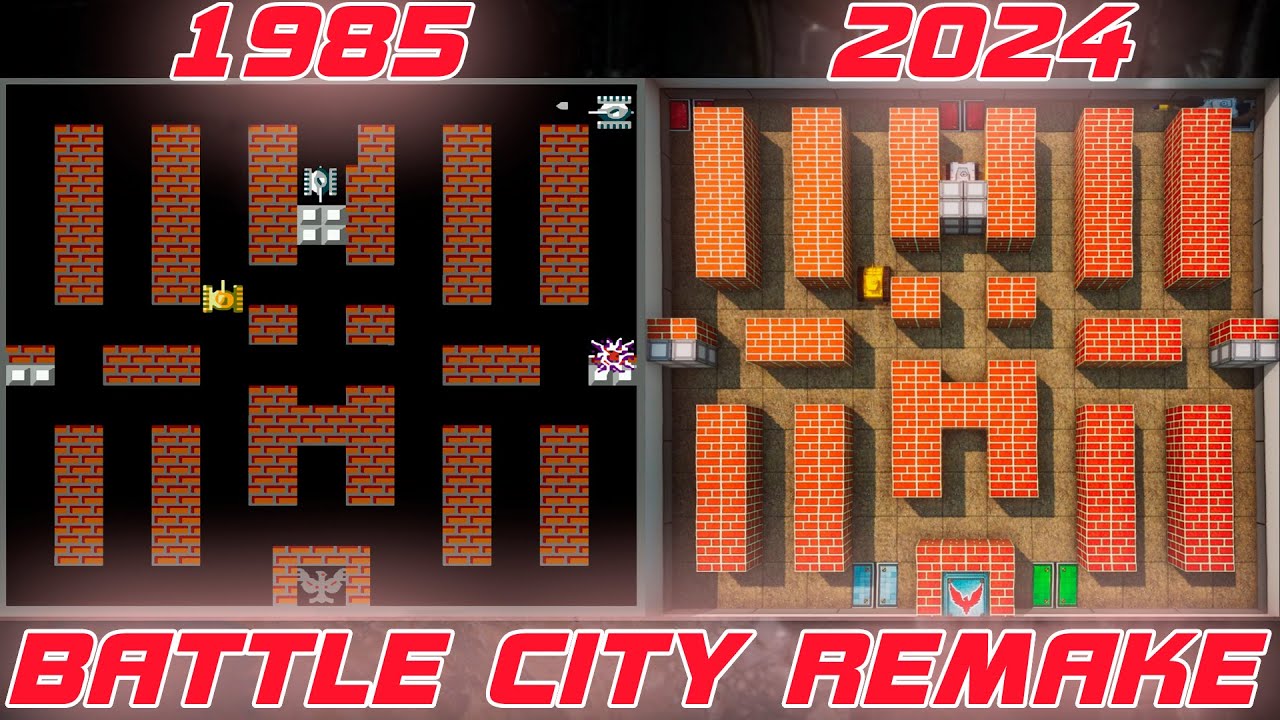 Battle City Remake - full walkthrough. Full Game. Полное Прохождение игры
