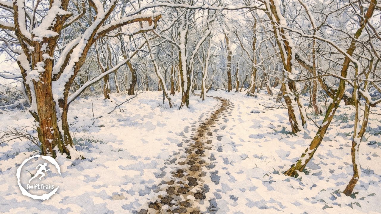 Virtual Run – Greyfield Wood (Winter) | Treadmill Scenery