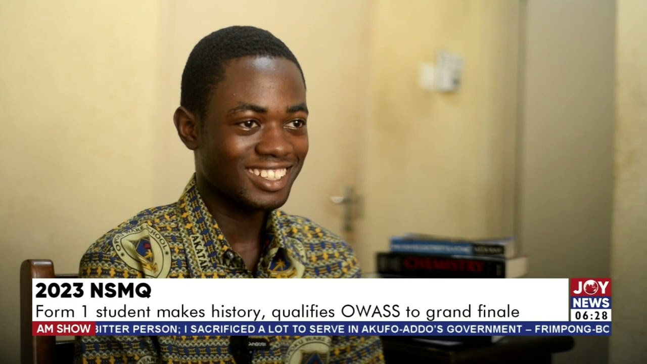2023 NSMQ: Form 1 student makes history, qualifies OWASS to grand finale