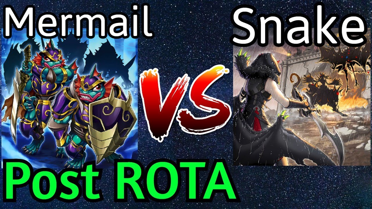 Mermail Atlantean Vs Snake-Eye Fire King Azamina Post ROTA Yu-Gi-Oh!