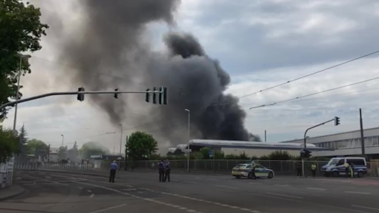 Großbrand in Mombach