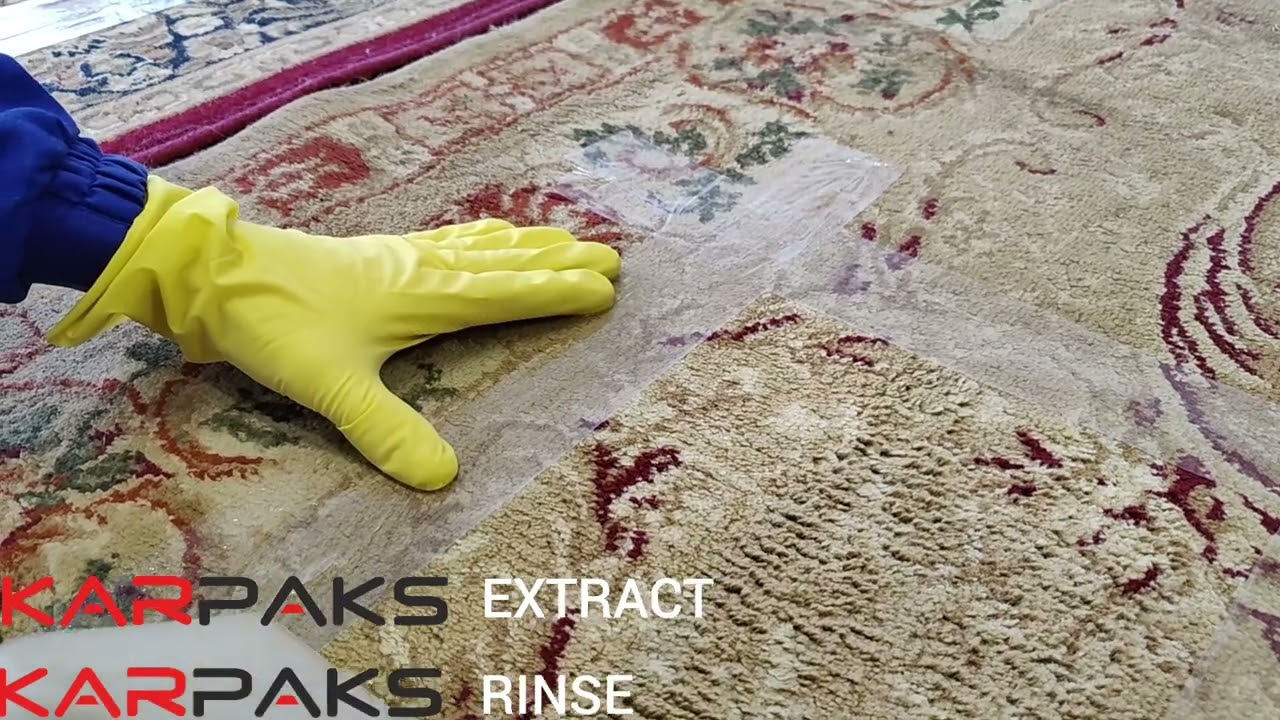 KARPAKS EXTRACT и KARPAKS RINSE пробуем почистить ковровые изделия.