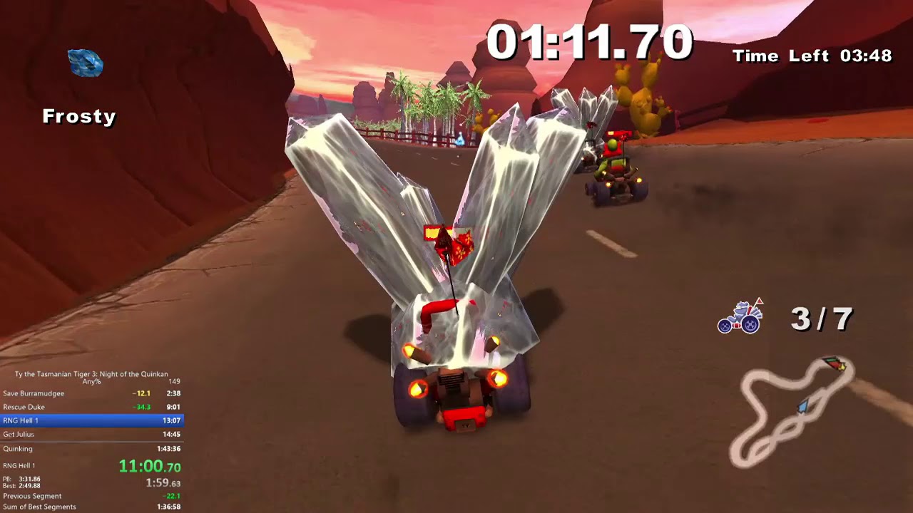 [Former WR] Ty the Tasmanian Tiger 3 Any% in 1:40:48