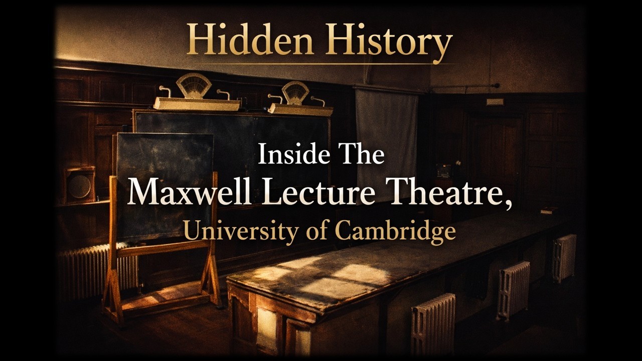 Hidden History - Inside The Maxwell Lecture Theatre, University of Cambridge.