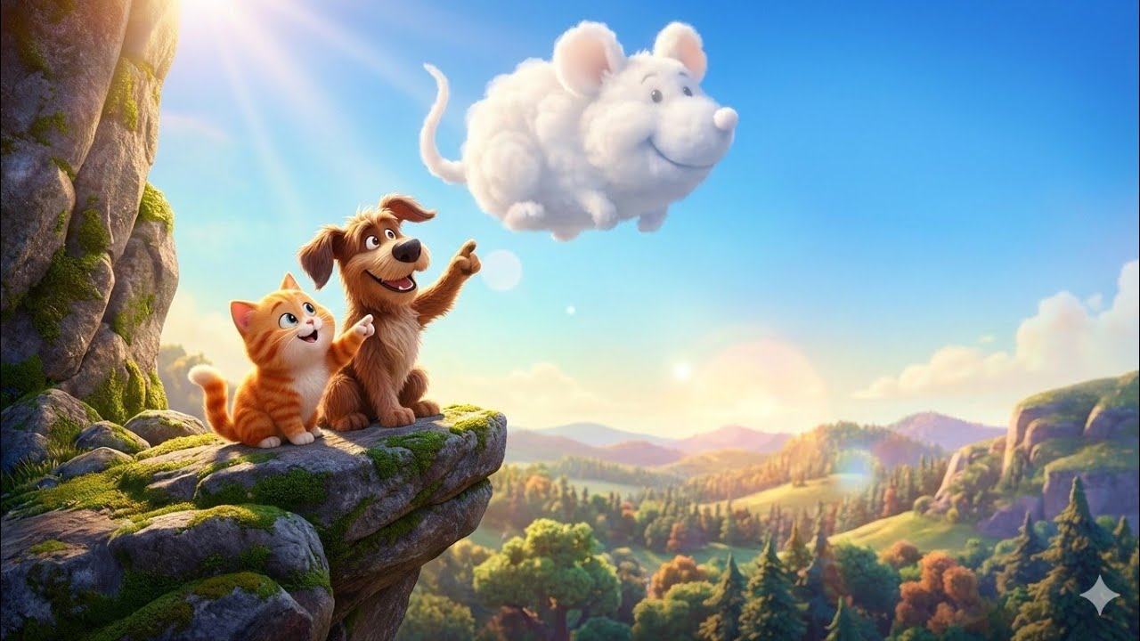 مغامرة قطقوط وكلبوب مع سحابة الأشكال 🐱🐶 | حدوتة قبل النوم