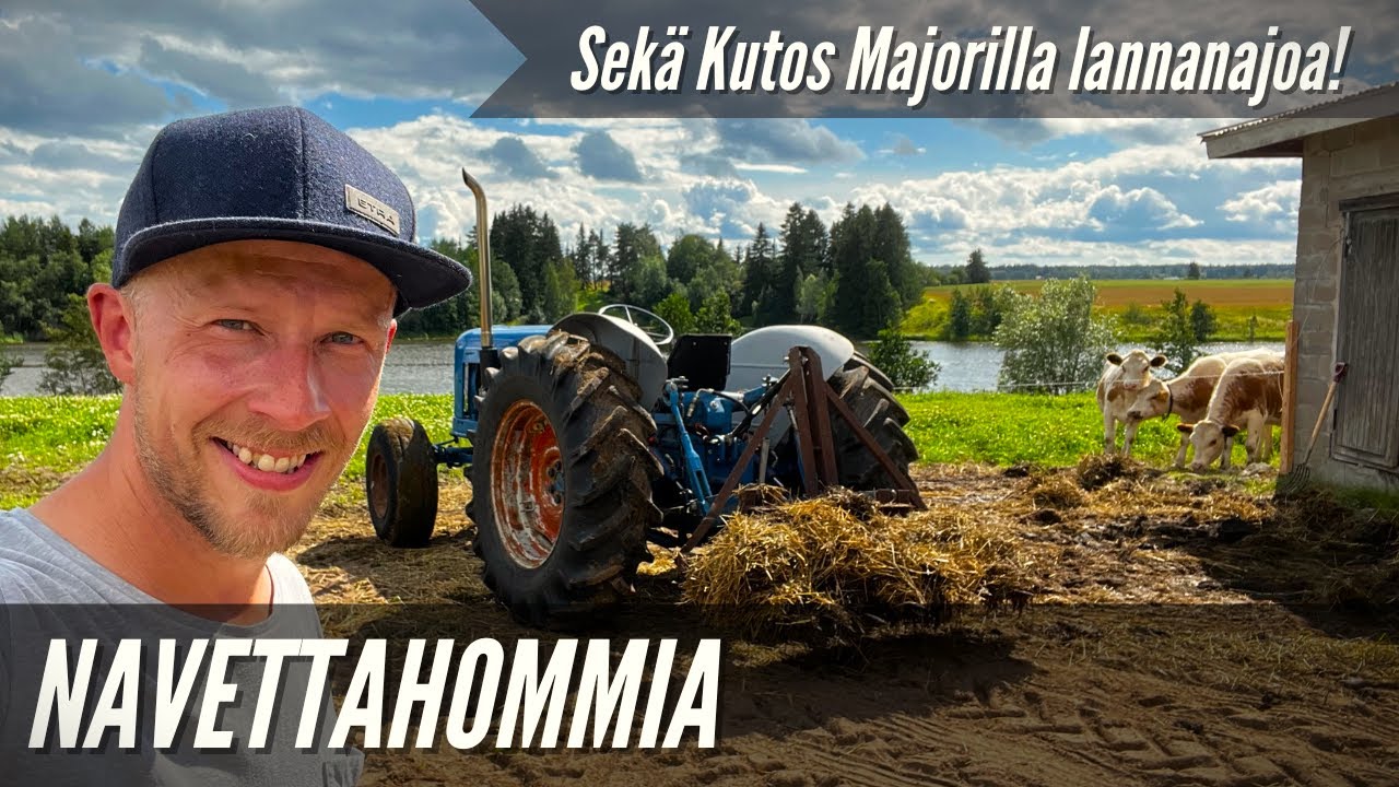 Navettahommia ja Fordson Majorilla lannanajoa