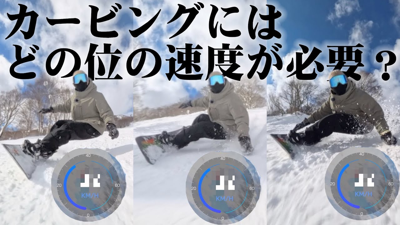 カービングに必要な速度を計測したら面白いこと分かった