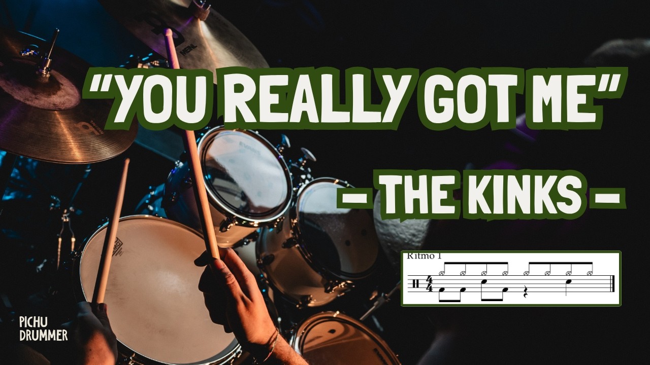 🥁YOU REALLY GOT ME - The Kinks (DRUM COVER) BATERÍA