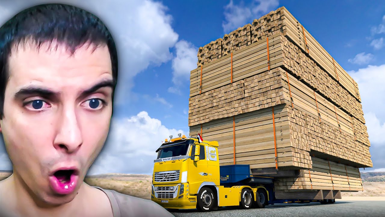 مهمة نقل بضاعة كبيرة جدا  😱 Euro Truck Simulator 2