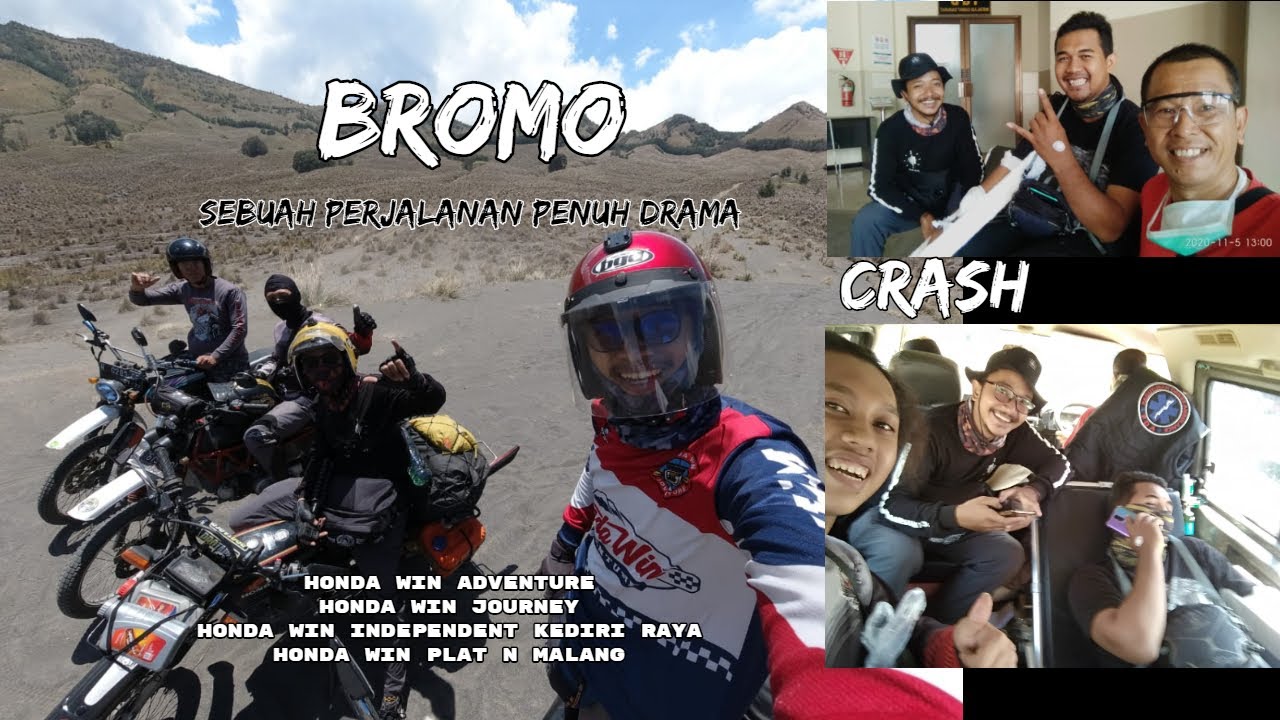 main ke bromo bareng Honda Win Adventure & Honda Win Journey | crash