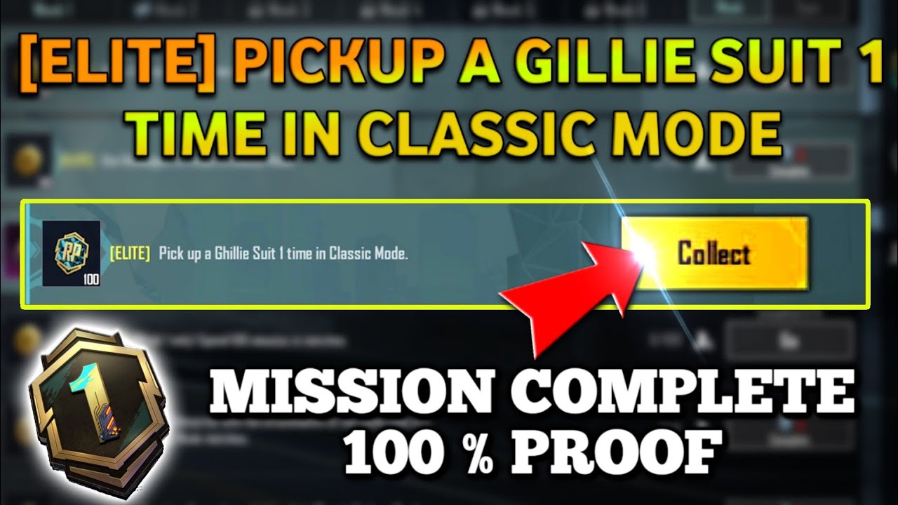 [ELITE] PICKUP A GHILLIE SUIT 1 TIME IN CLASSIC MODE
