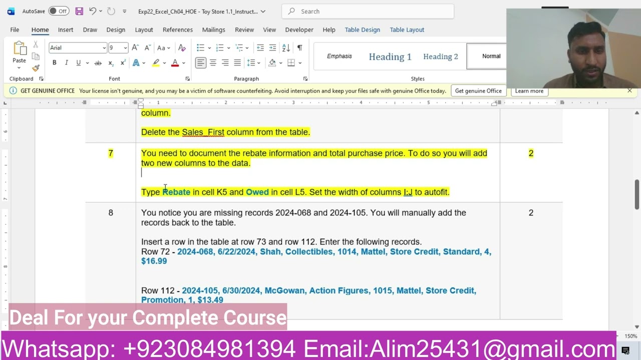 Exp22_Excel_Ch04_HOE - Магазин игрушек 1.1 | Практическое упражнение по Excel, глава 4 - Магазин ...