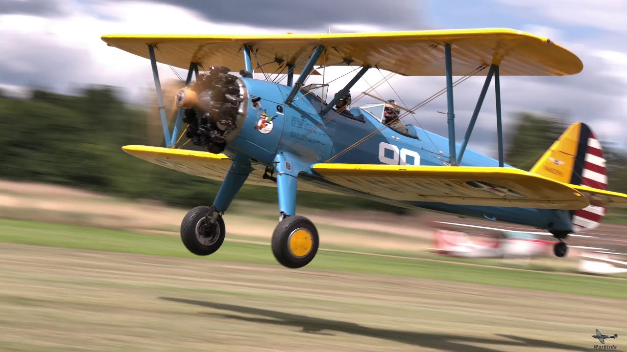 Boeing Stearman in Action – Close-Up Touch & Go Display at Flugplatzfest Malsch!