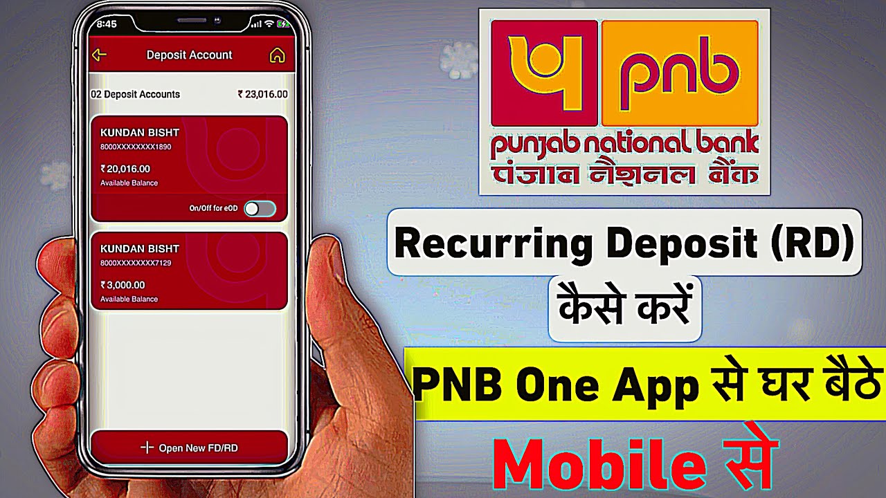 How to Open Recurring Deposit (RD) In Punjab National Bank || PNB me RD kaise kare online