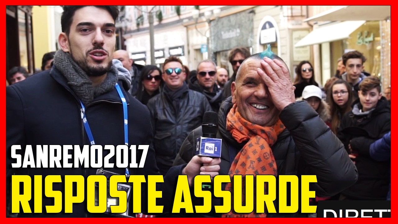 Suggerire Risposte Assurde Durante una (Finta) DIRETTA - SPECIALE FESTIVAL SANREMO 2017 - theShow