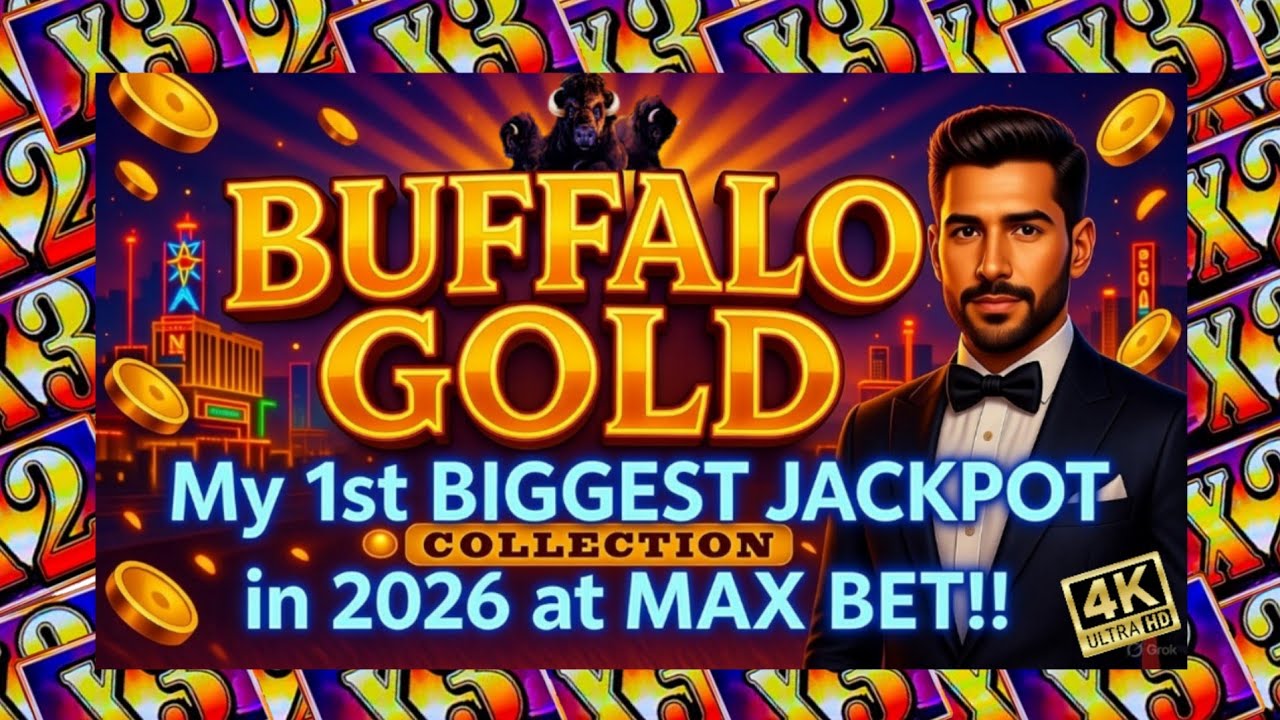 My 1st BIGGEST JACKPOT in 2026 at MAX BET! Buffalo Gold Slot
