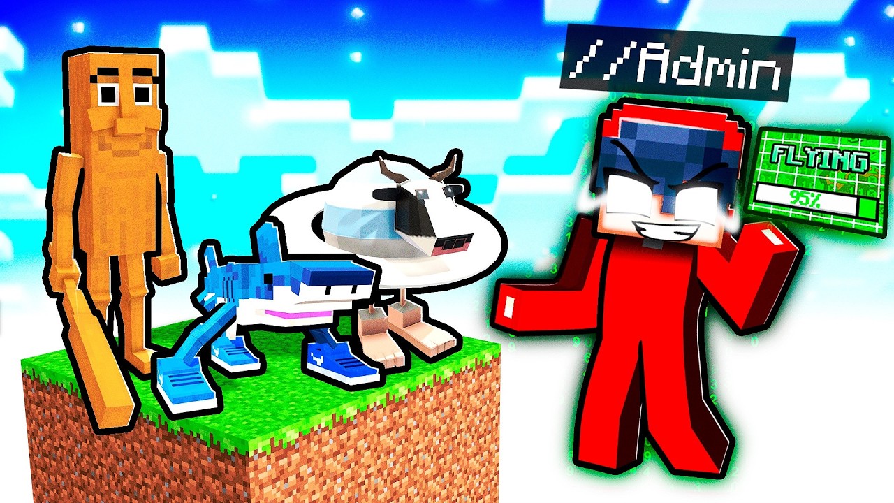 Using ADMIN COMMANDS on a BRAINROT ONLY One Block!