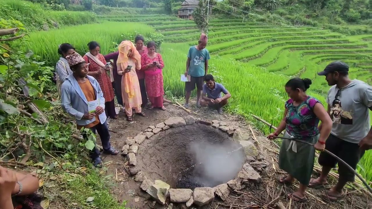Biochar Project in Nepal- Biochar production