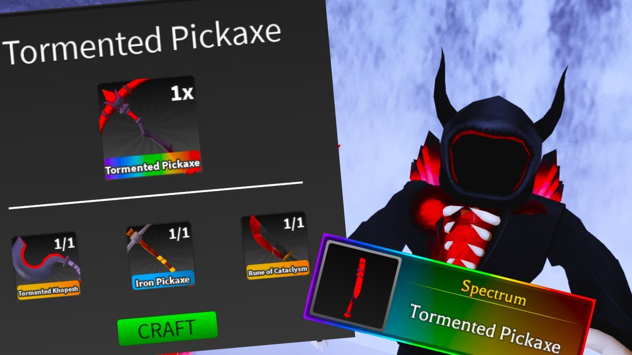 Survive the killer ! Tormented Pickaxe !