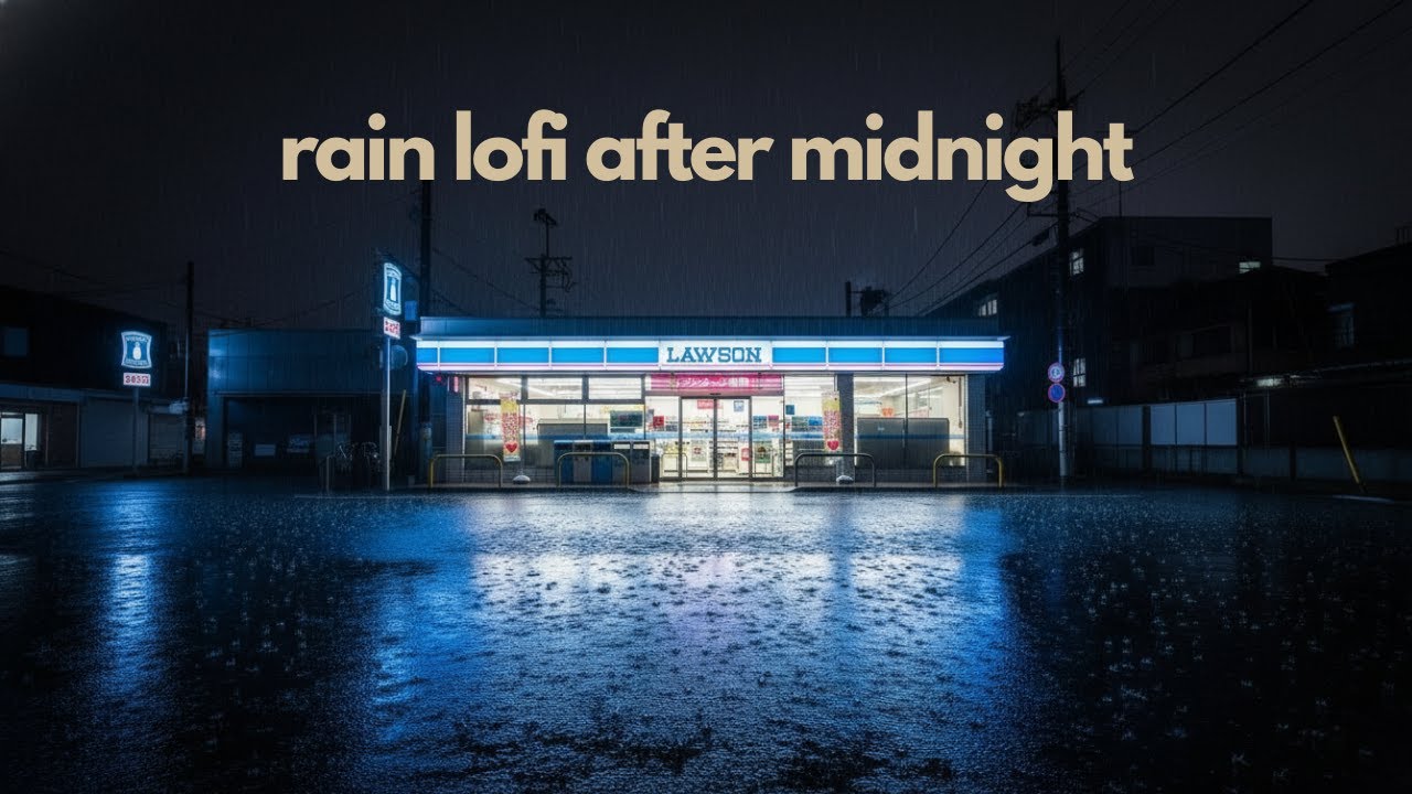 Tokyo Chill After Midnight Rain 🌧️ Lofi to Float Through Lonely Nights Relaxing Sleep in the Rain