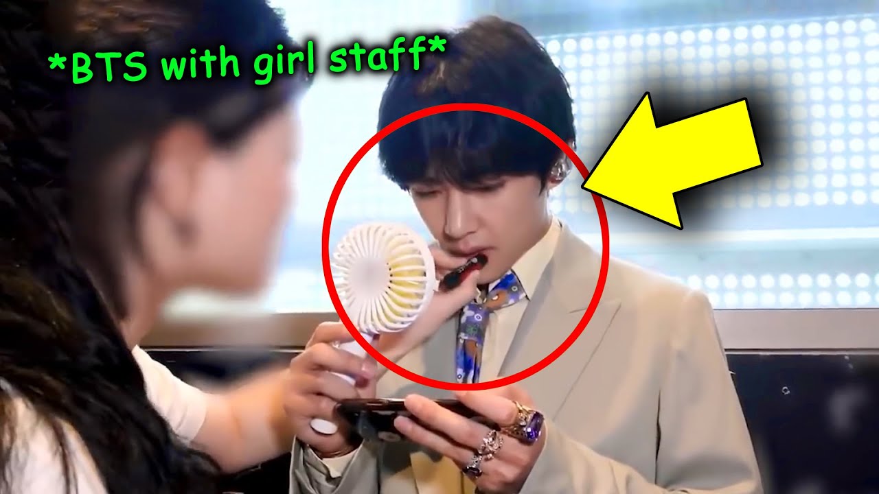 BTS with Staff Girl ❤️💜 Cute Moments