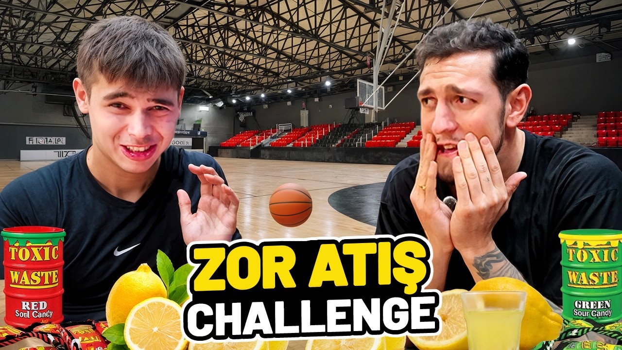 ZOR ATIŞ CHALLENGE 💥🏀 - CEZA SURATLARI EKŞİTTİ 🍋😖 w/@efeevanpostel8343