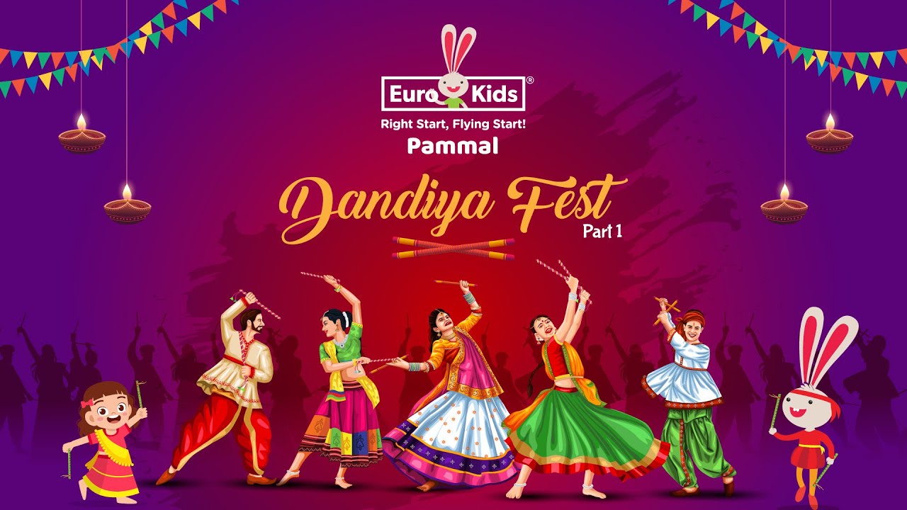 Dandiya Celebration Part 1 | Parents & Kids Joyfully Dance Together in Colourful Traditional Garba!