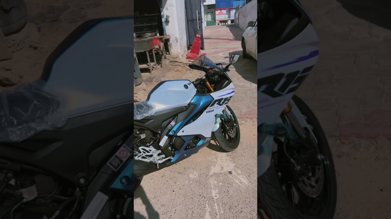 R15 new pearl white colour🤗❤️🫶🏻 #r15 #r15v4 #r15lovers #r15shorts #bike #bikelover #bikelife
