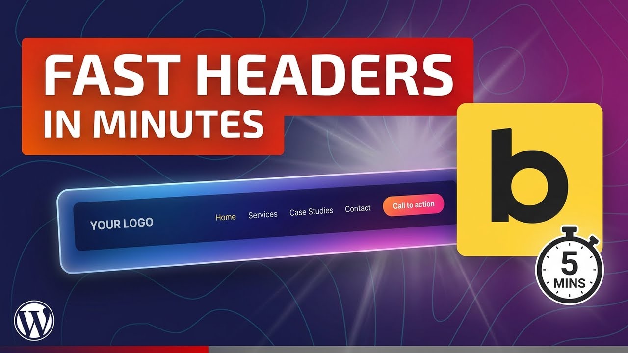 How to create an header in bricks builder