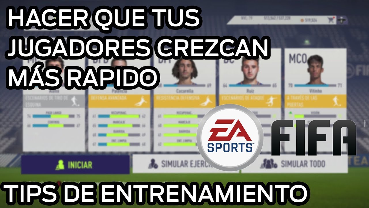 Como crecer más rapido a tus jugadores en Modo Carrera FIFA 18 | Mejorar entrenamientos en FIFA 18